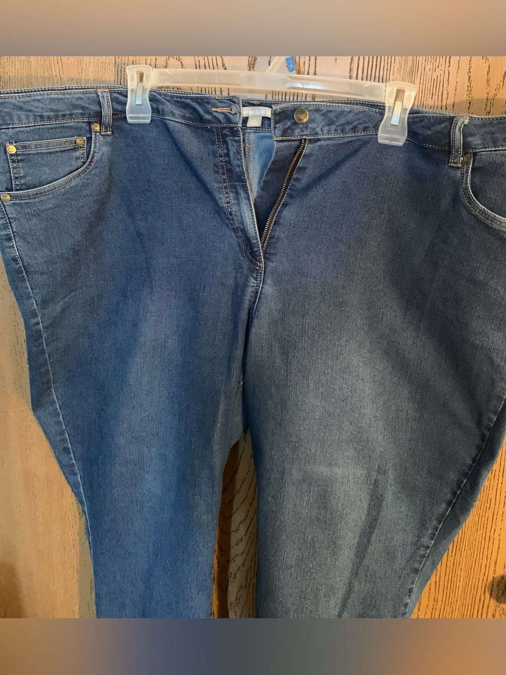 Women Within Jean Capris Size 30 - Picture 4 of 7